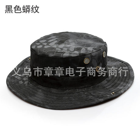 Camouflage Outdoor Round Brim Hat for Hiking