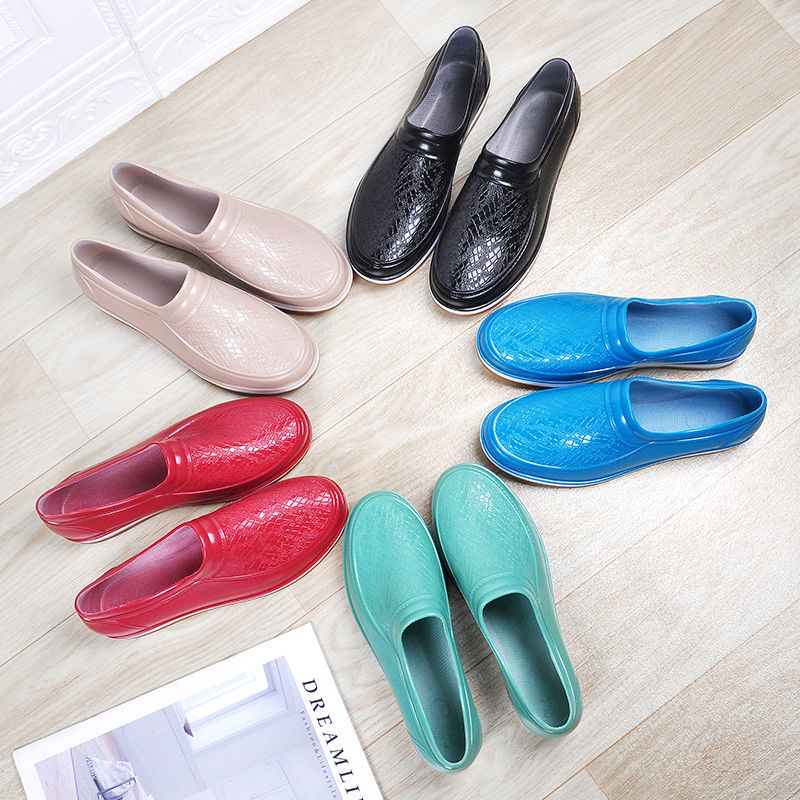 Women's Waterproof Low-tube Velvet Cotton Rain Boots