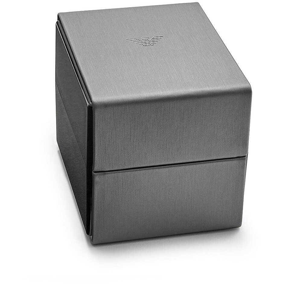 Montre chronographe Emporio Armani en acier argenté pour homme