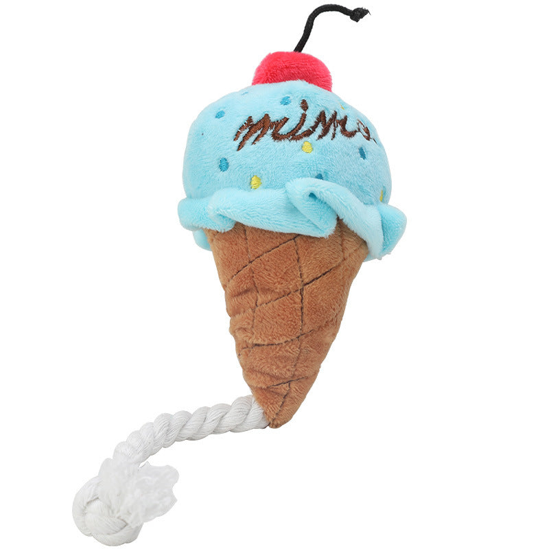 Cute Ice Cream Shape Bite-Resistant Pet Toy