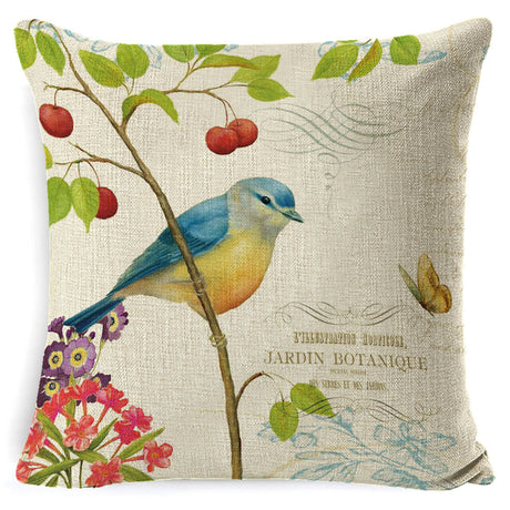 Vintage Country Animal Bird Pillow Cases for Home Decor