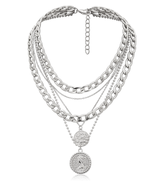 Electroplated Zinc Alloy Necklace Set