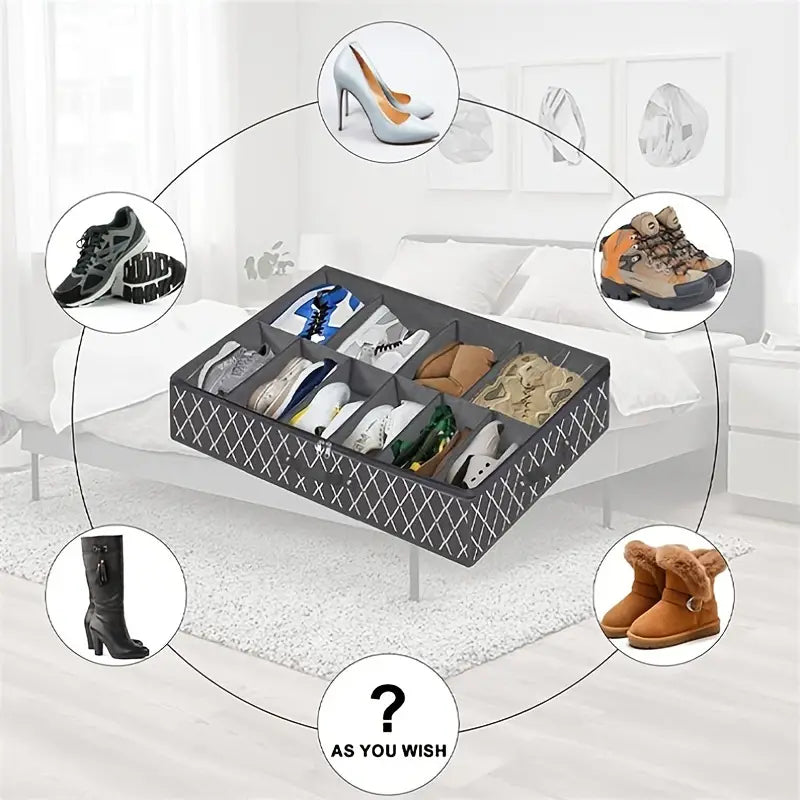 Under Bed Shoe Storage Organizer for 24 Pairs