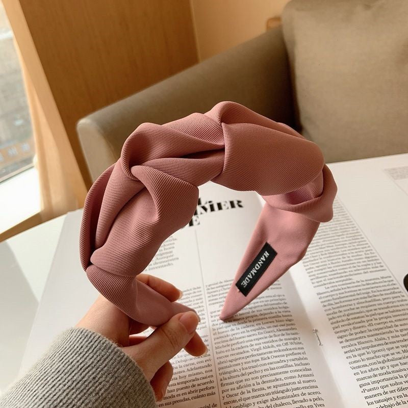 Wide Edge Cloth Hair Band for Women - Retro Style Accessory