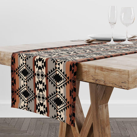 Aztec Southwest Table RunnerEthnic Style Design Geometric Table Runners Table Setting Decor for Garden Farmhouse Wedding Party Holiday Dinner Home 13x60 Inch