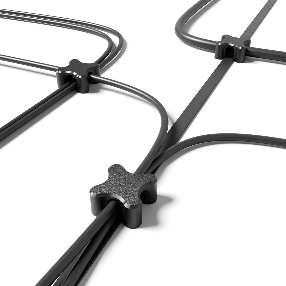 Magnetic Cable Holder Desktop Multipurpose Cord Keeper Cable Organizer Clip Cable Management for Home Office Supplies Wire Organizer (Black 20Pcs)