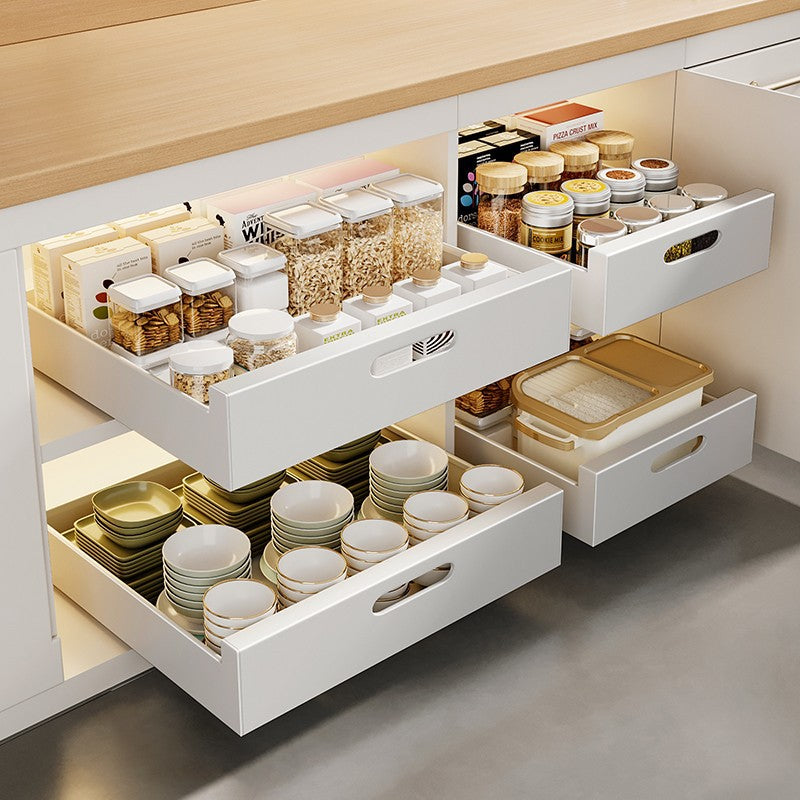 Pull-Out Storage Rack for Kitchen Drawer Organizer