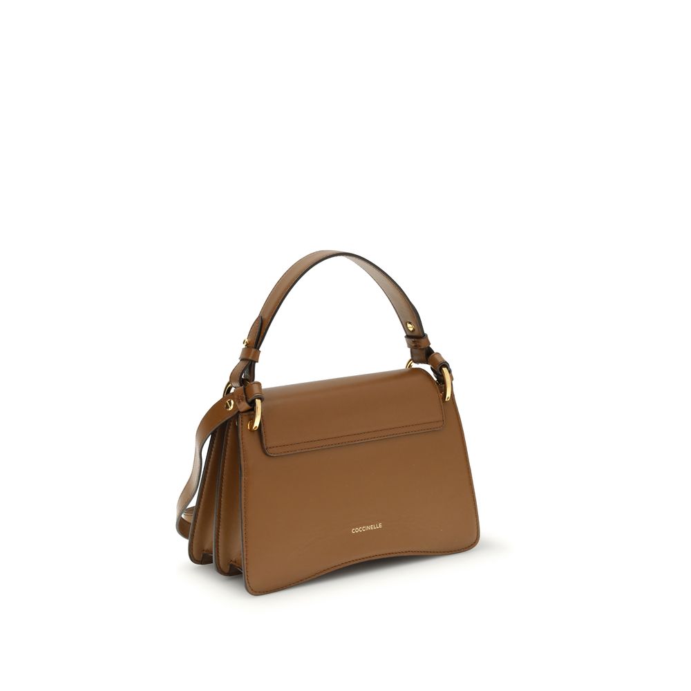 Coccinelle Brown Calf Leather Bos Taurus Handbag