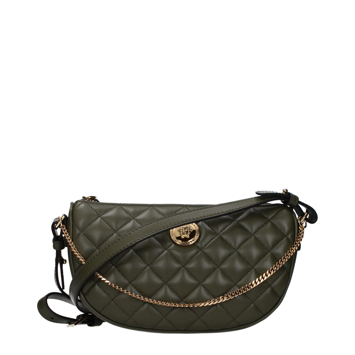 Versace Green Leather Handbag