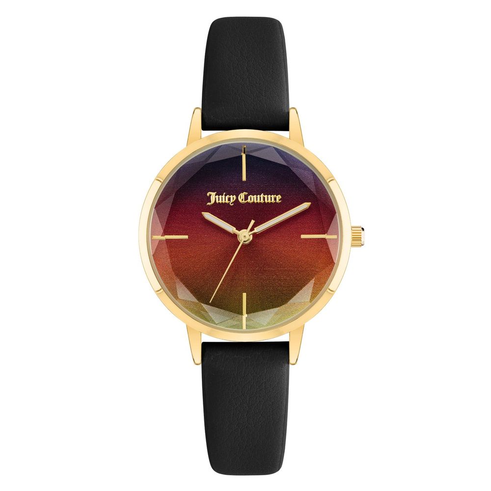 Juicy Couture Black Plastic Dress Watch
