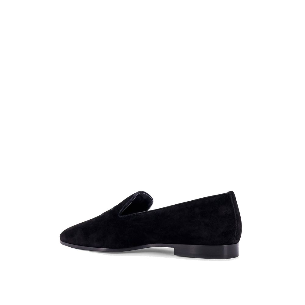 Celine Black Calfskin Slip-On Loafers