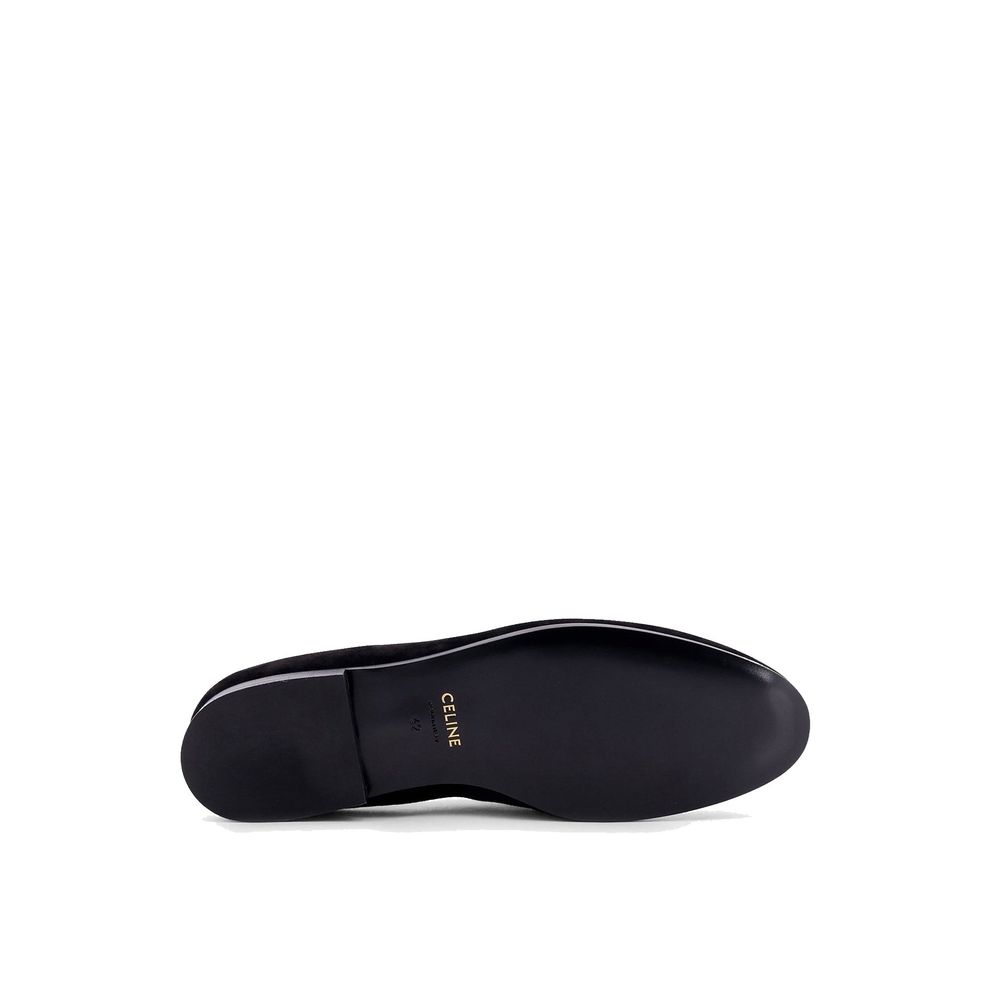 Celine Black Calfskin Slip-On Loafers