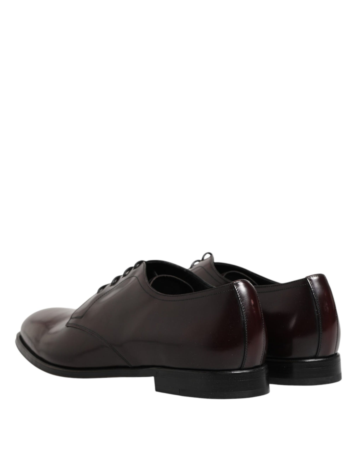 Dolce & Gabbana Black Lace Up Leather Dress Derby Men Shoes