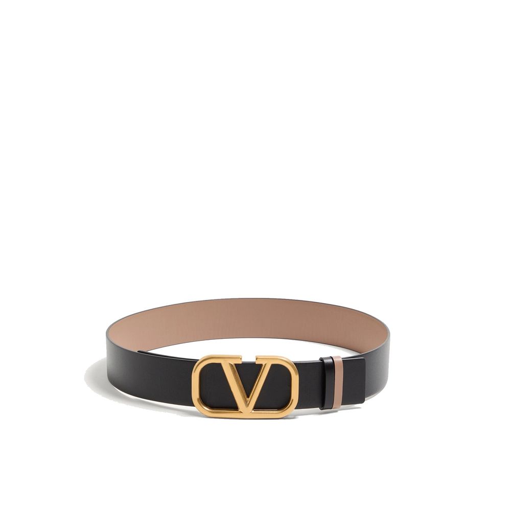 Valentino Garavani Beige Leather Regular Belt