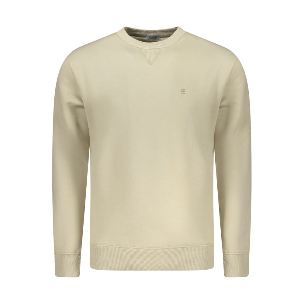 Coveri Moving Beige Cotton Men's Sweatshirt