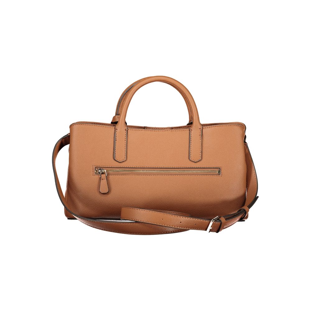 Guess Jeans Marrone Polyurethane Women Handbag