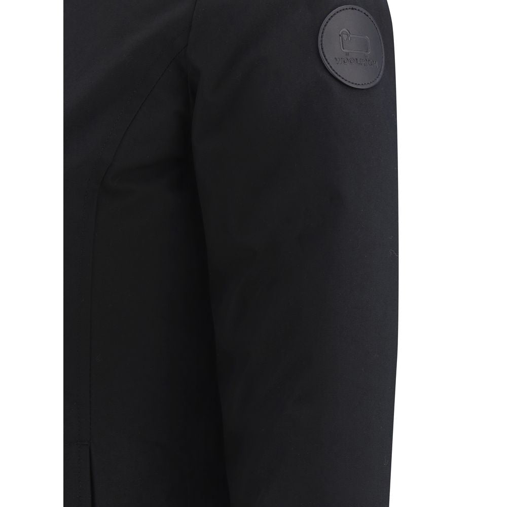 Woolrich Black Nylon Parka