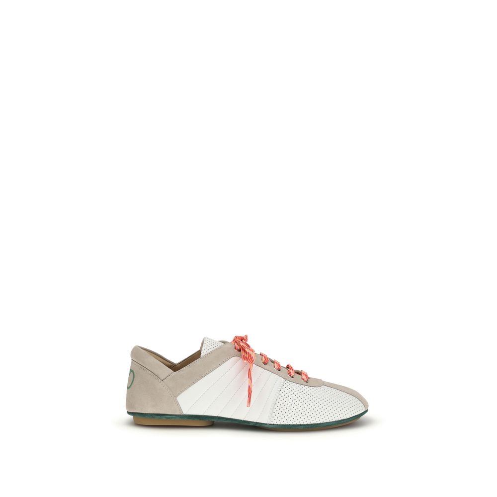 Valentino Garavani Multicolor Suede Leather Low Top Sneakers