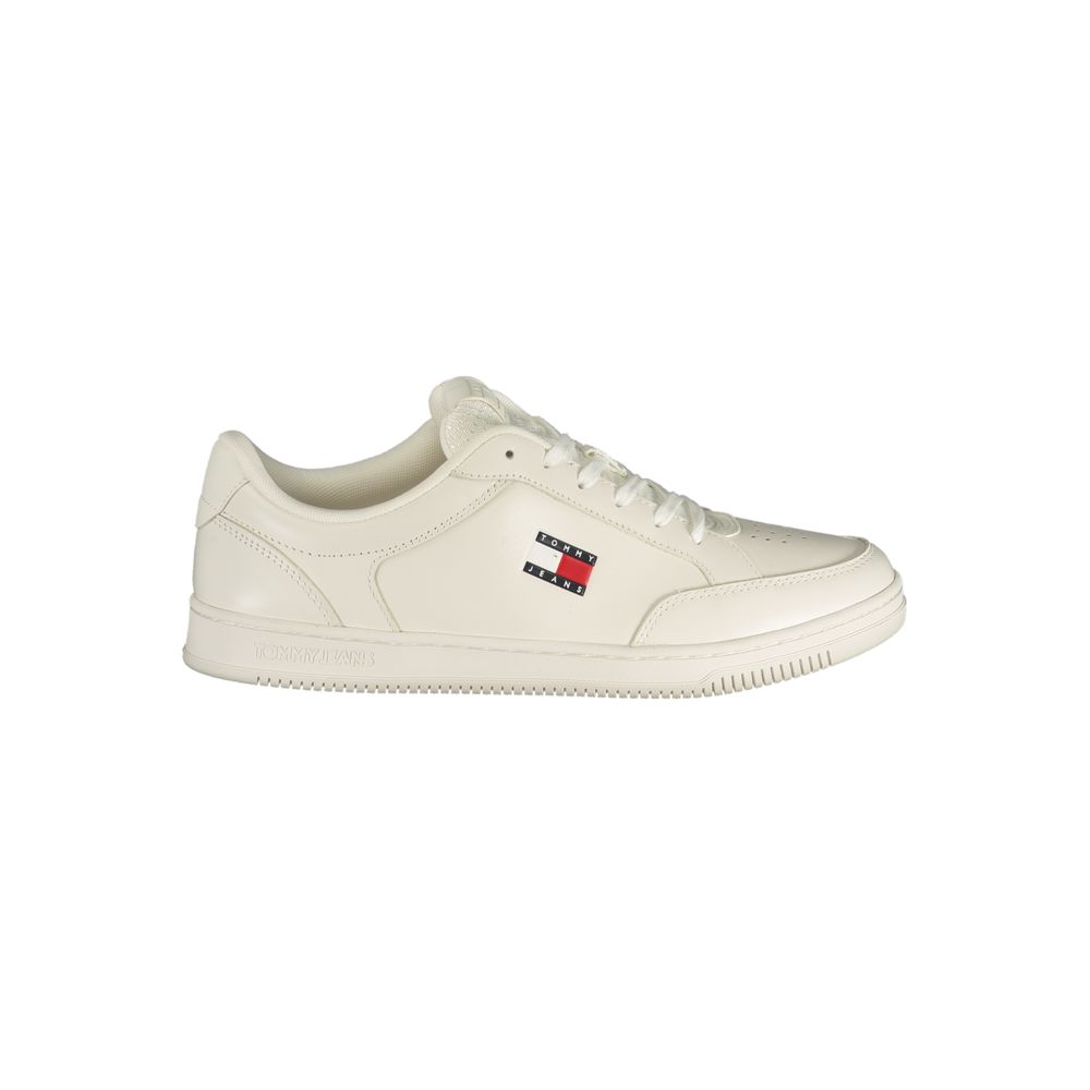 Tommy Hilfiger Bianco Polyurethane Men Sneaker
