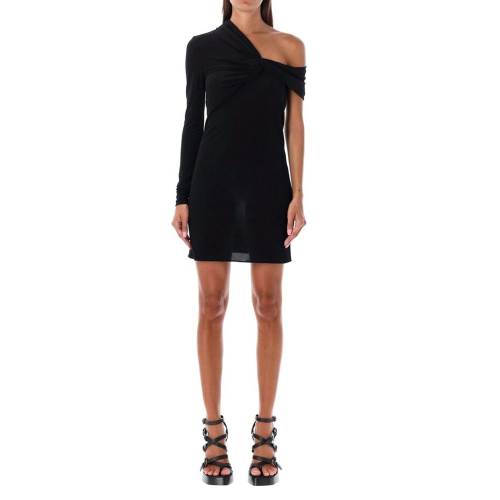 Saint Laurent Black Viscose Casual Dress