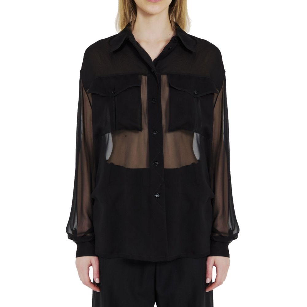 Saint Laurent Black Silk Shirt