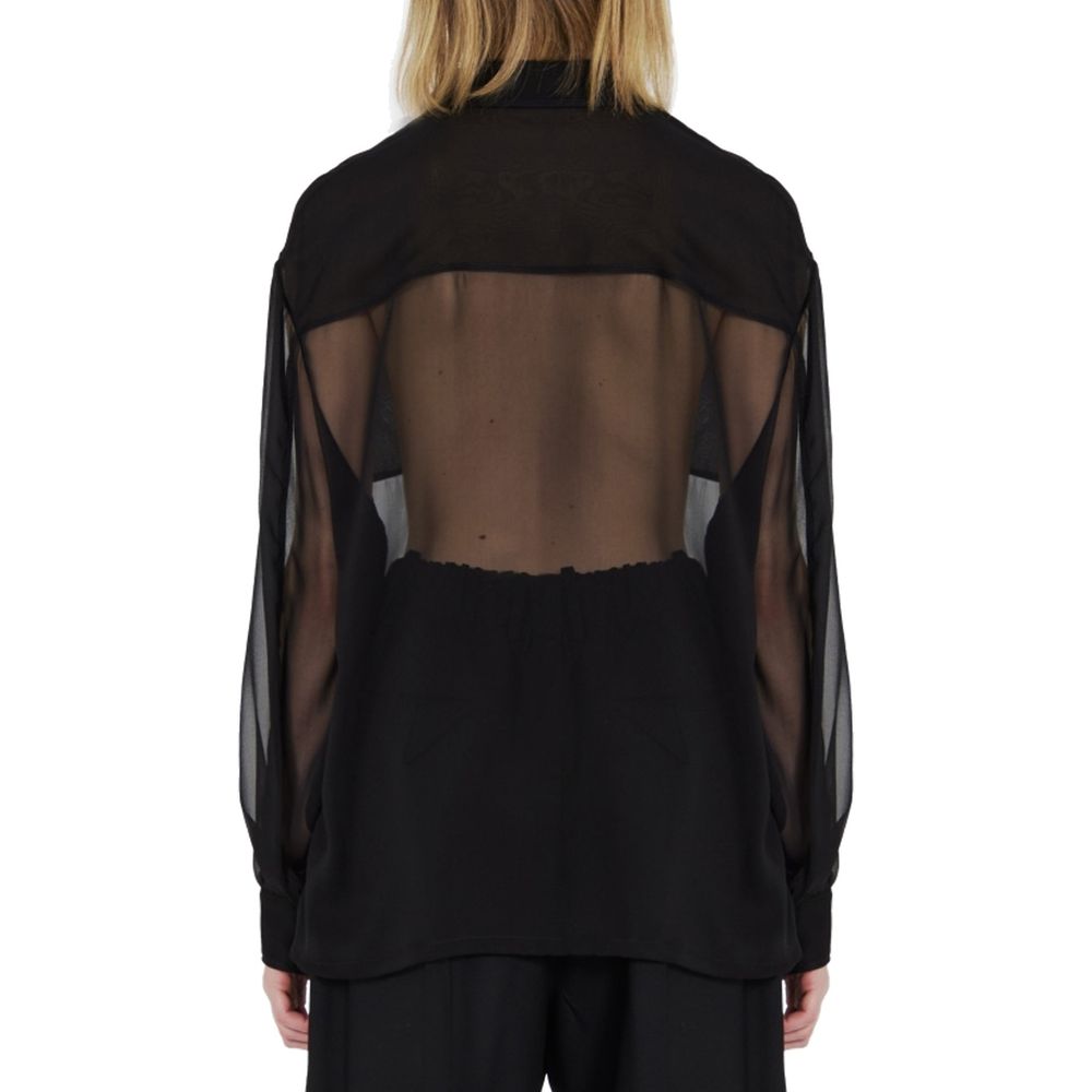 Saint Laurent Black Silk Shirt