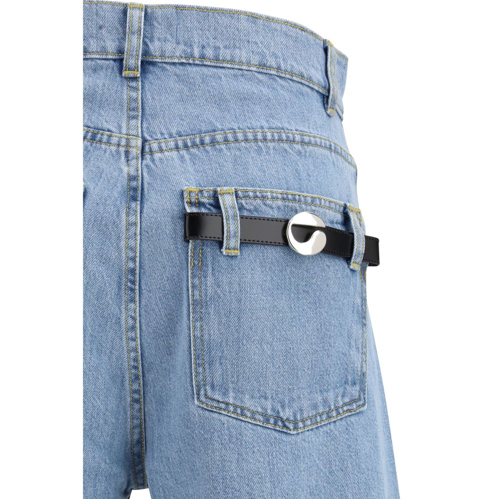 Coperni Blue Cotton Bermuda Shorts