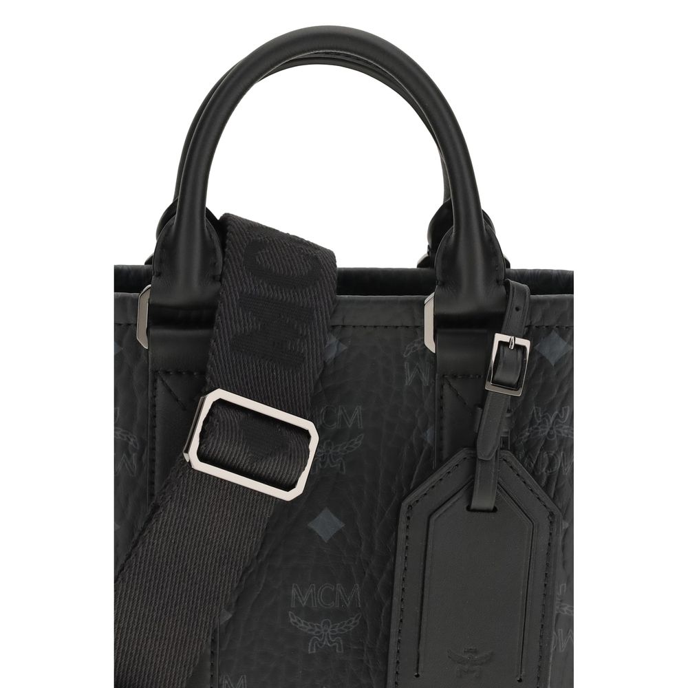 MCM Black Fabric Shoulder Bag