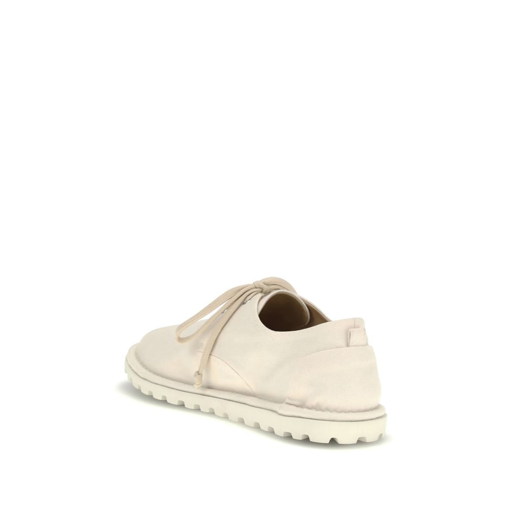 Marsell White Cotton Oxfords And Derbies