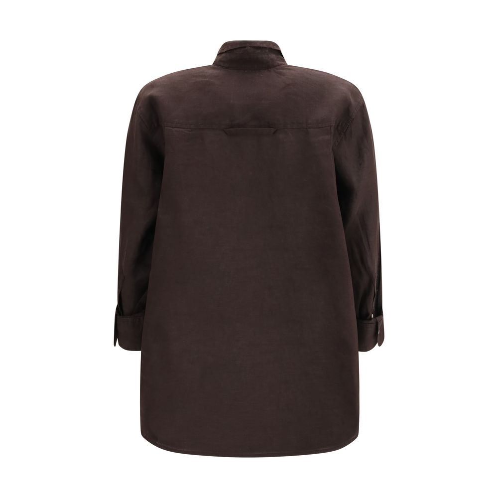 Citizens of Humanity Brown Linen Shirt