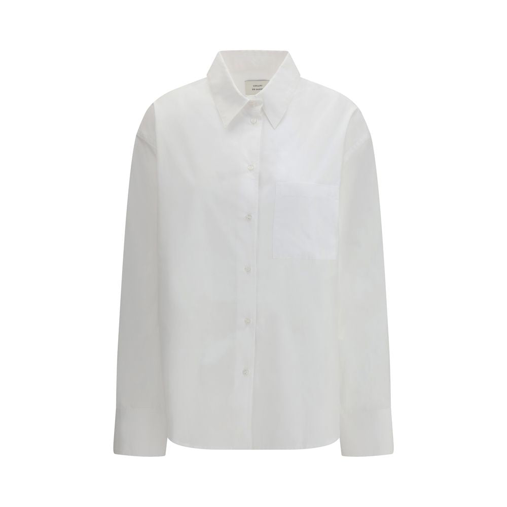 Loulou De Saison White Cotton Dress Shirt