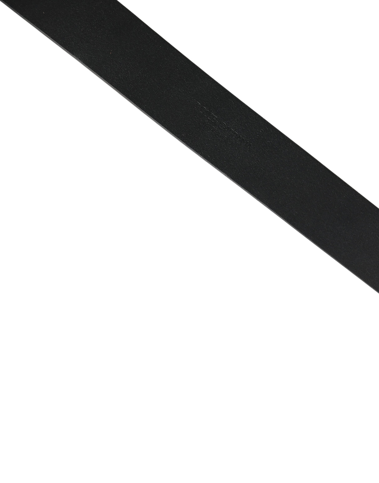 Dolce & Gabbana Black Calf Leather Gold Metal Buckle Belt