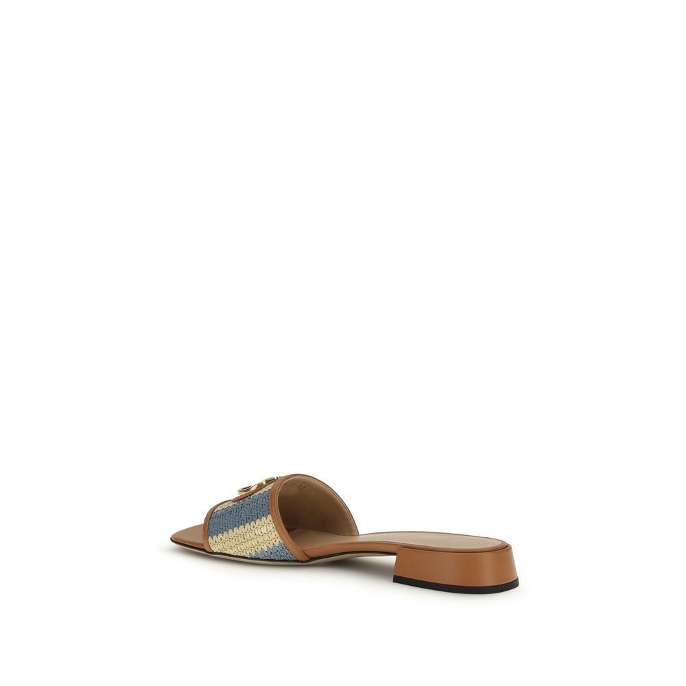 Valentino Garavani Multicolor Calf Leather Bos Taurus Sandals
