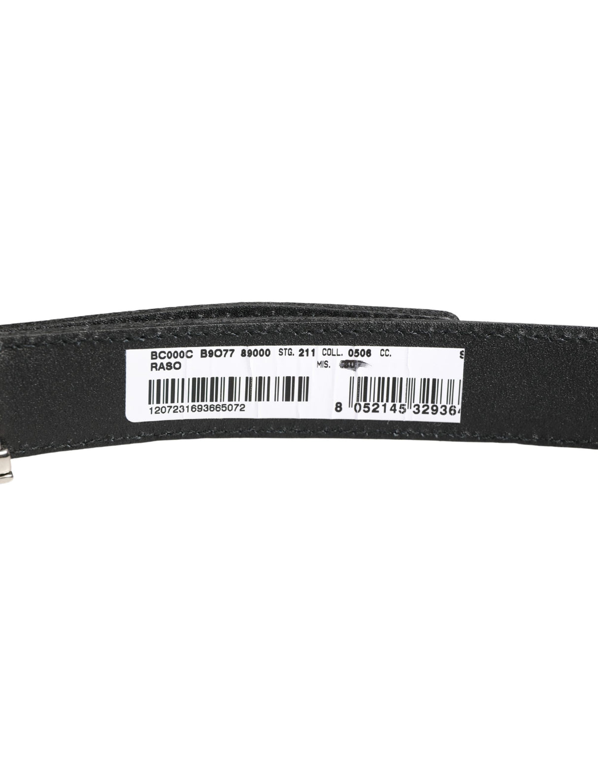 Dolce & Gabbana Men Black Classic Leather Metal Buckle Belt