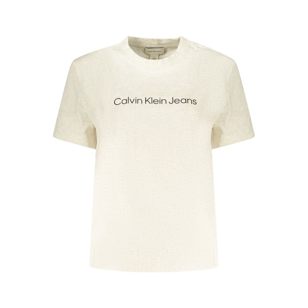 Calvin Klein Beige Cotton Women T-Shirt