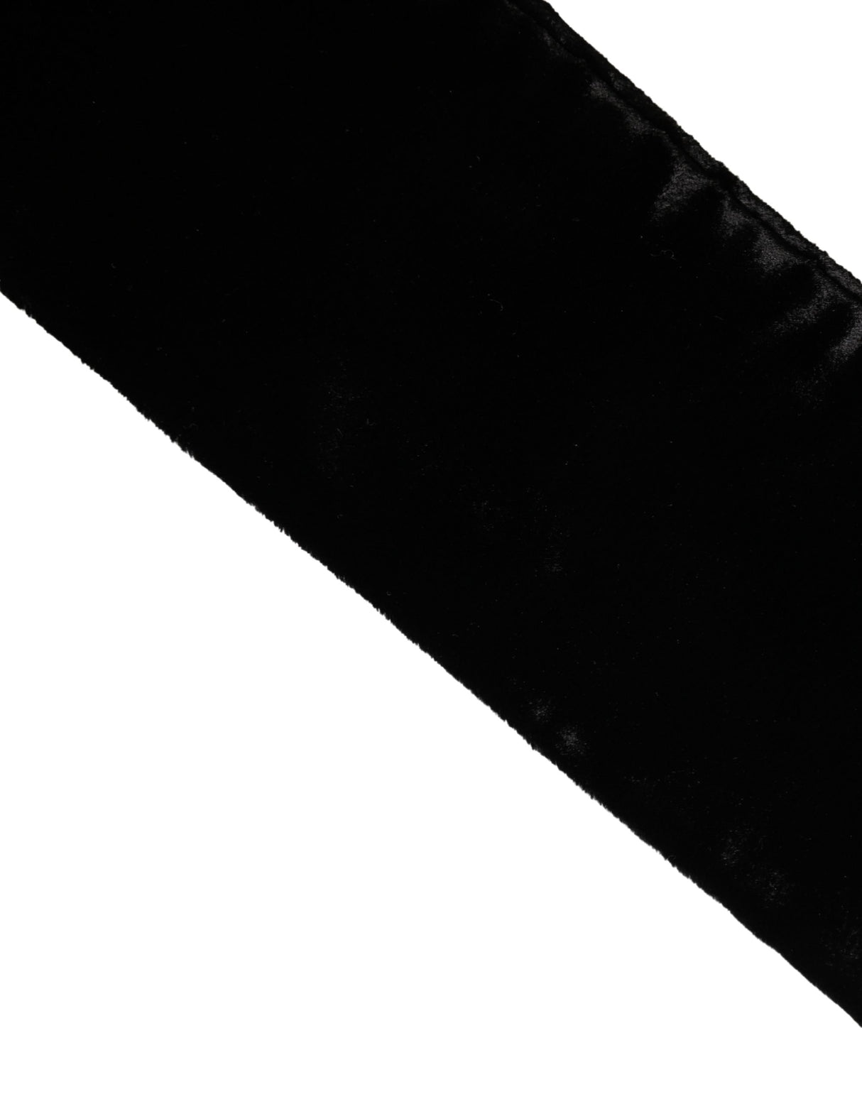 Dolce & Gabbana Black Viscose Satin Waist Women Cintura Belt