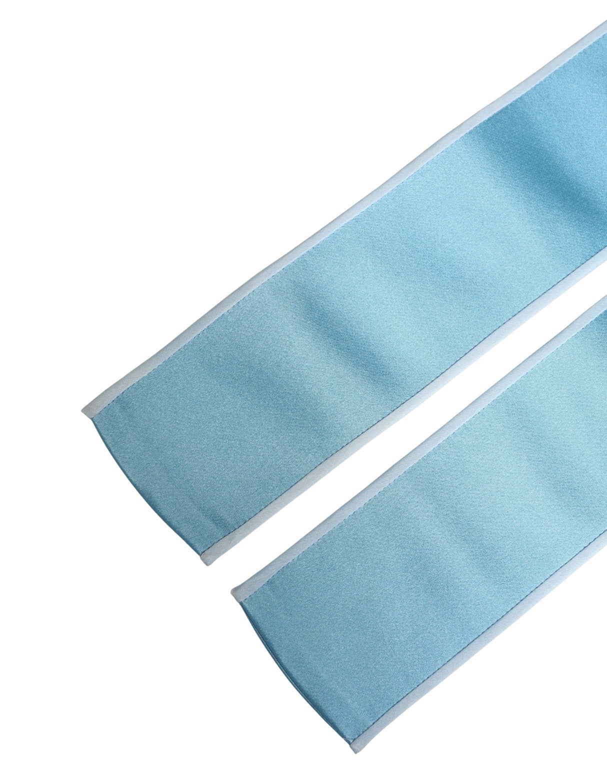 Dolce & Gabbana Light Blue Silk Satin Waist Women Cintura Belt