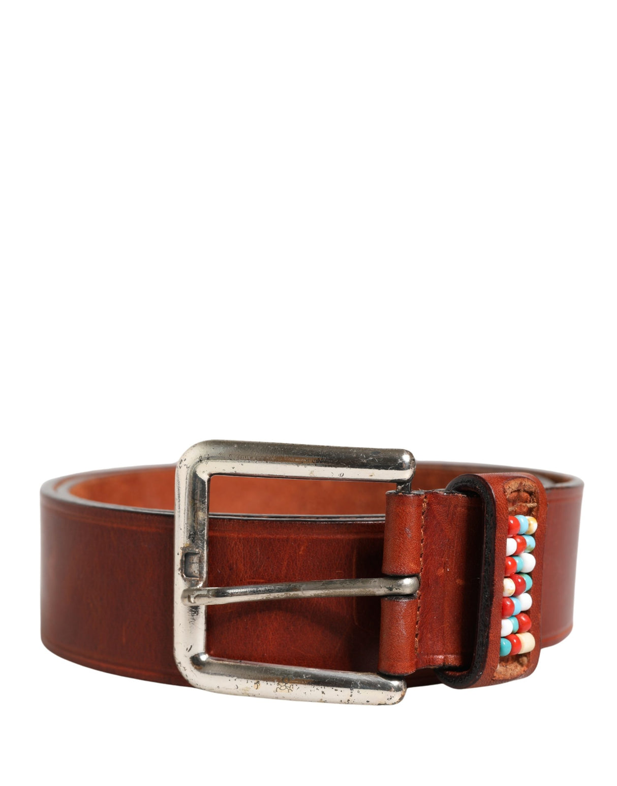 GF Ferre Bordeaux Wide Leather Waist Gold Silver Buckle Belt