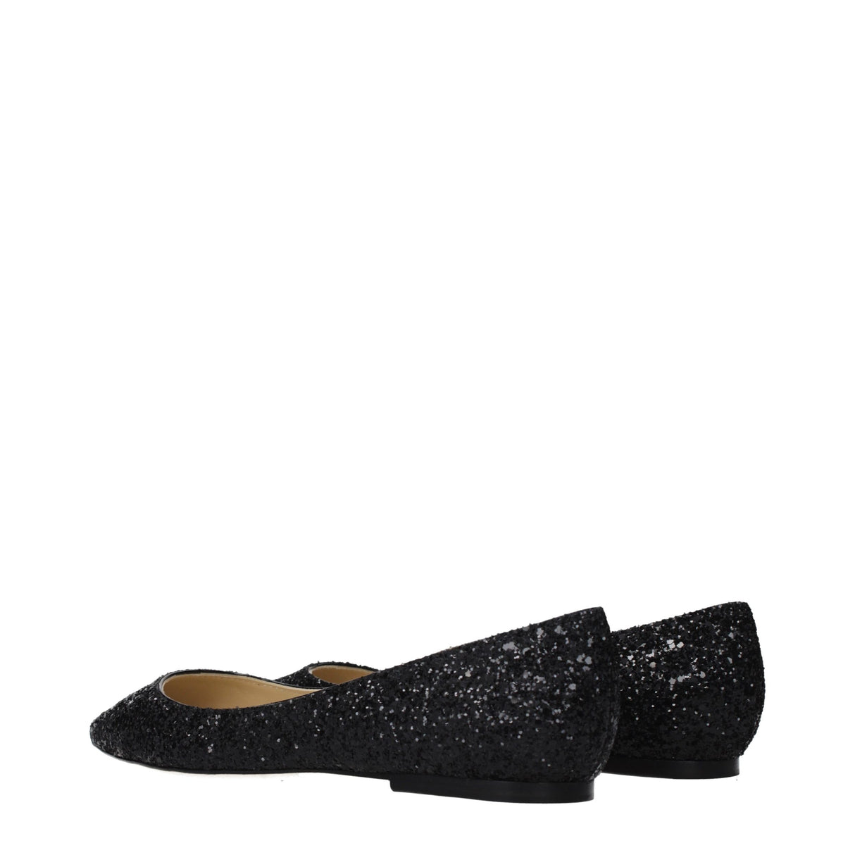 Jimmy Choo Black Plastic Ballet Flats