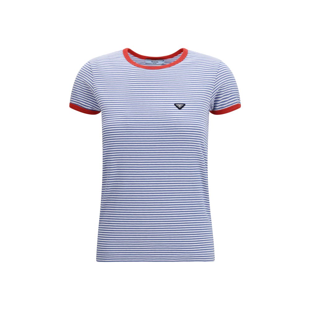 Prada Blue Cotton T-Shirt