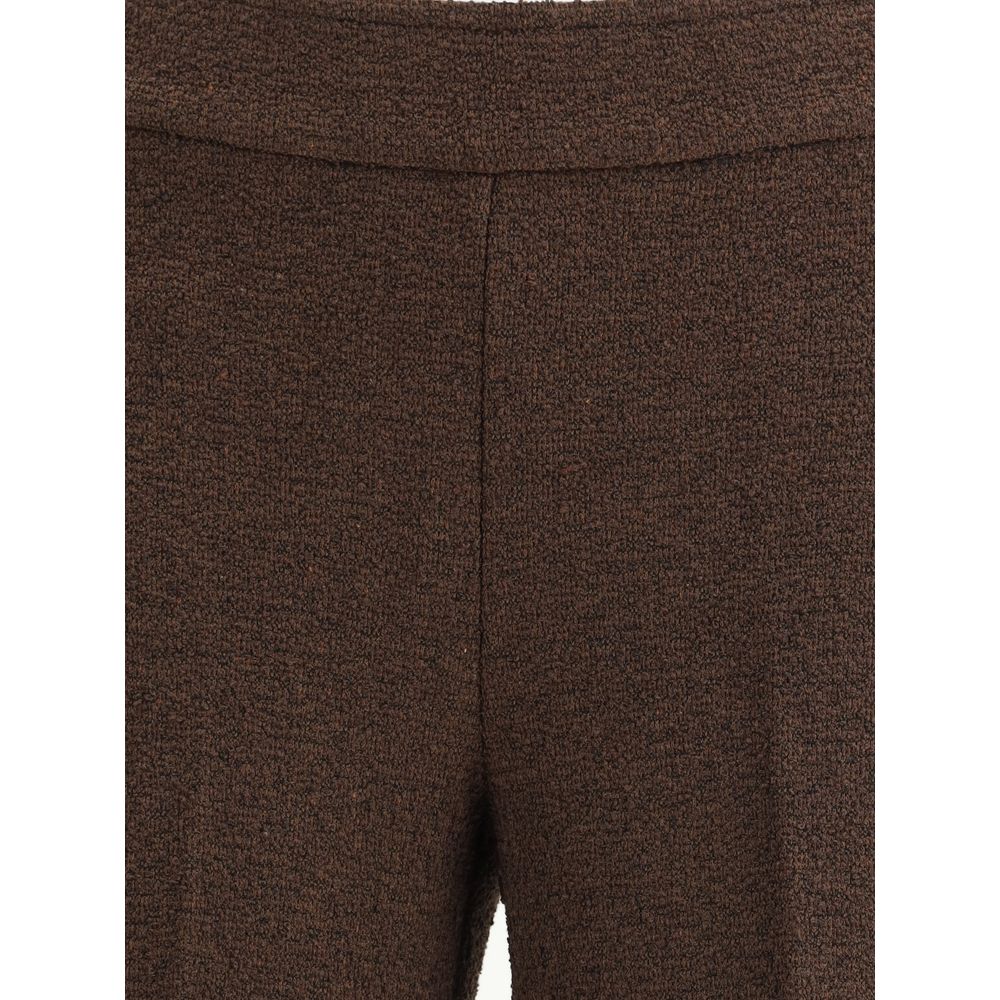 Avenue Montaigne Brown Polyester Casual Pants