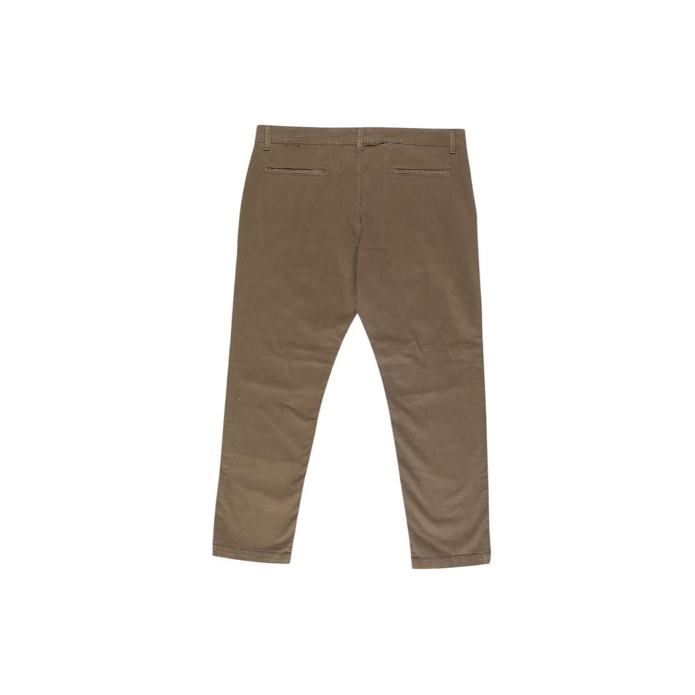 Lyle & Scott Beige Cotton Casual Pants