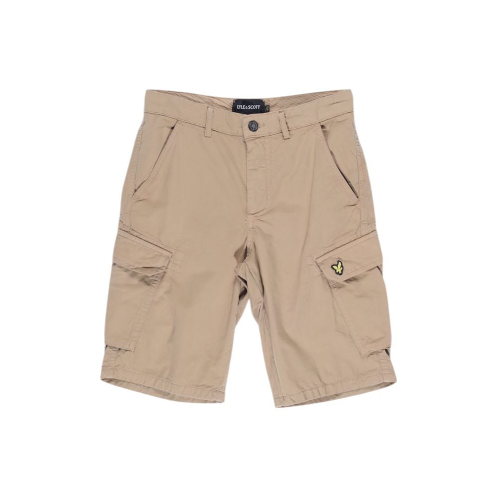Lyle & Scott Beige Cotton Bermuda Shorts