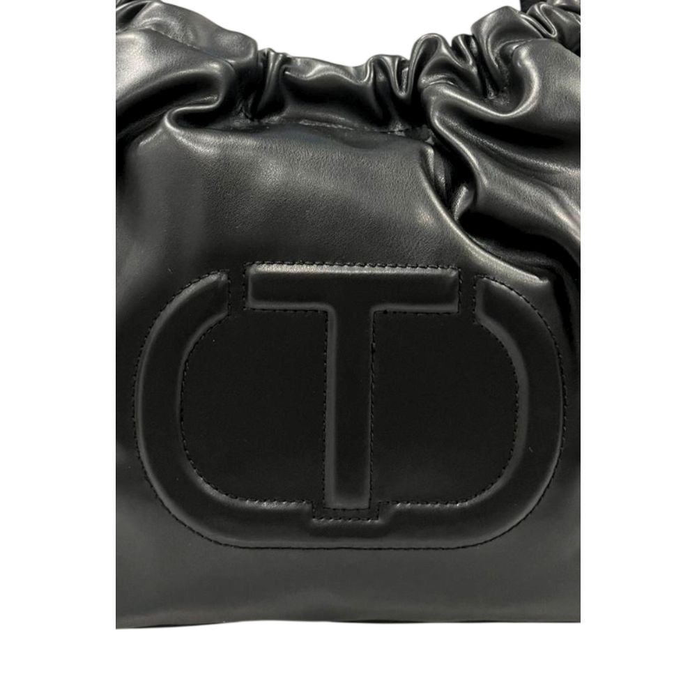 Twinset Black PU Women Shoulder Bag