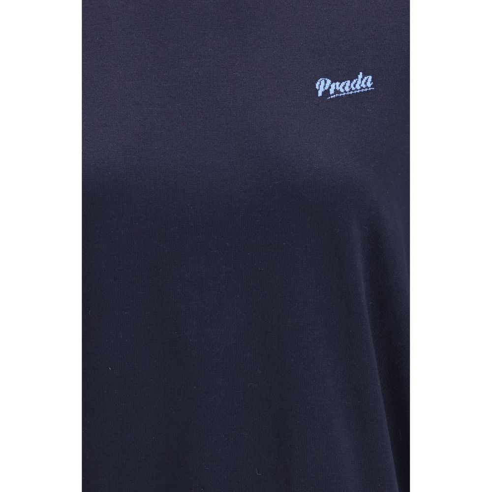 Prada Blue Silk Sweatshirt