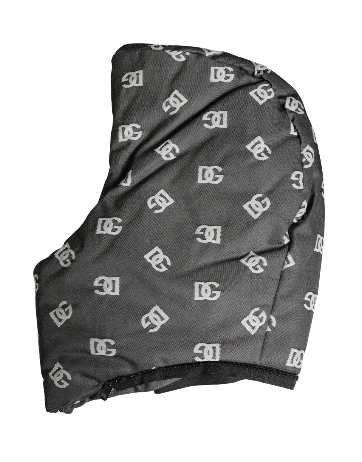 Dolce & Gabbana Black Logo Print Whole Head Wrap Capello Hat