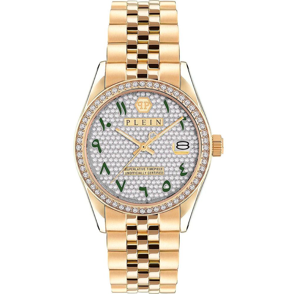 Philipp Plein Gold Stainless Steel Dress Watch