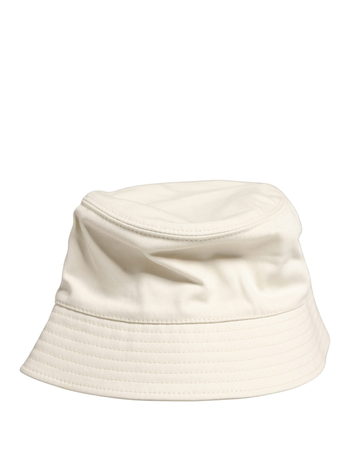 Dolce & Gabbana Men White Cotton Bucket Fisherman Capello Hat