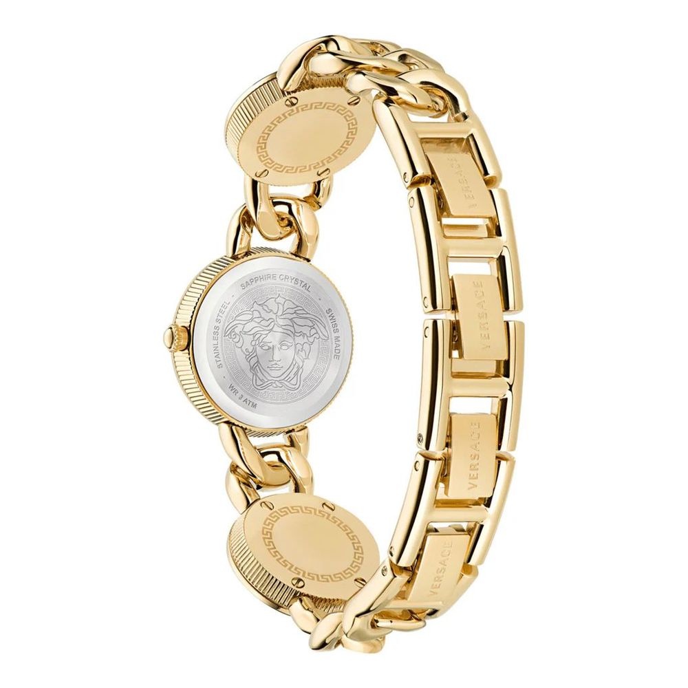 Versace Gold Stainless Steel Dress Watch