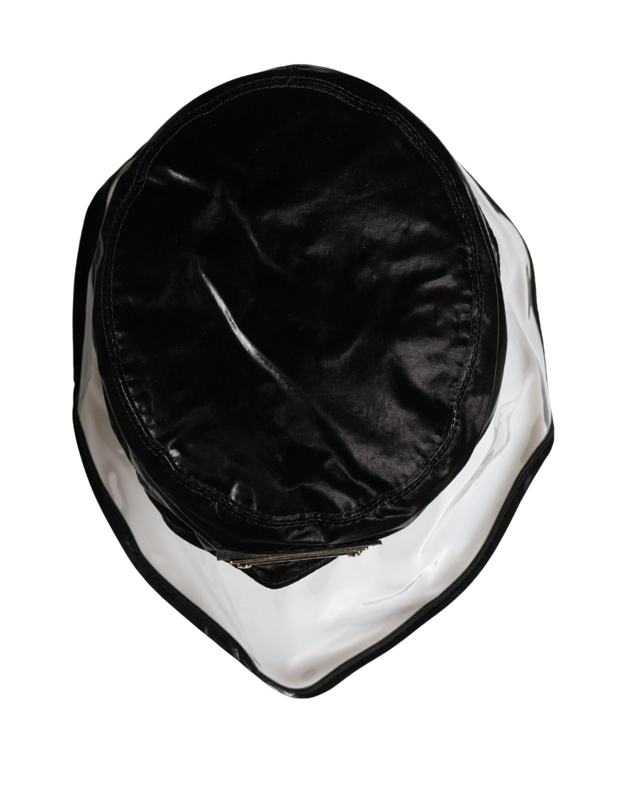 Dolce & Gabbana Black Nylon Plastic Fisherman Bucket Capello Hat